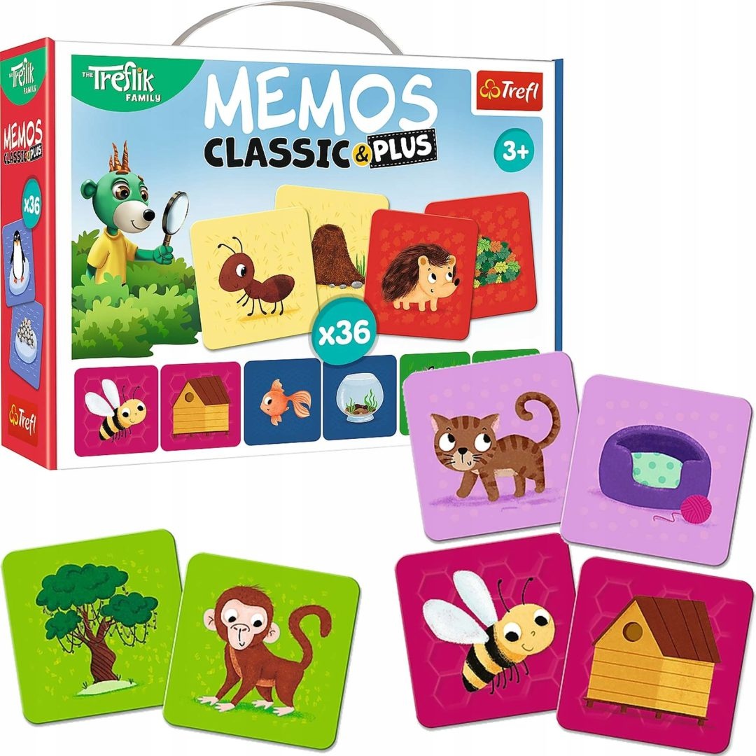 Настольная игра Trefl Memos Classic&Plus (02333)
