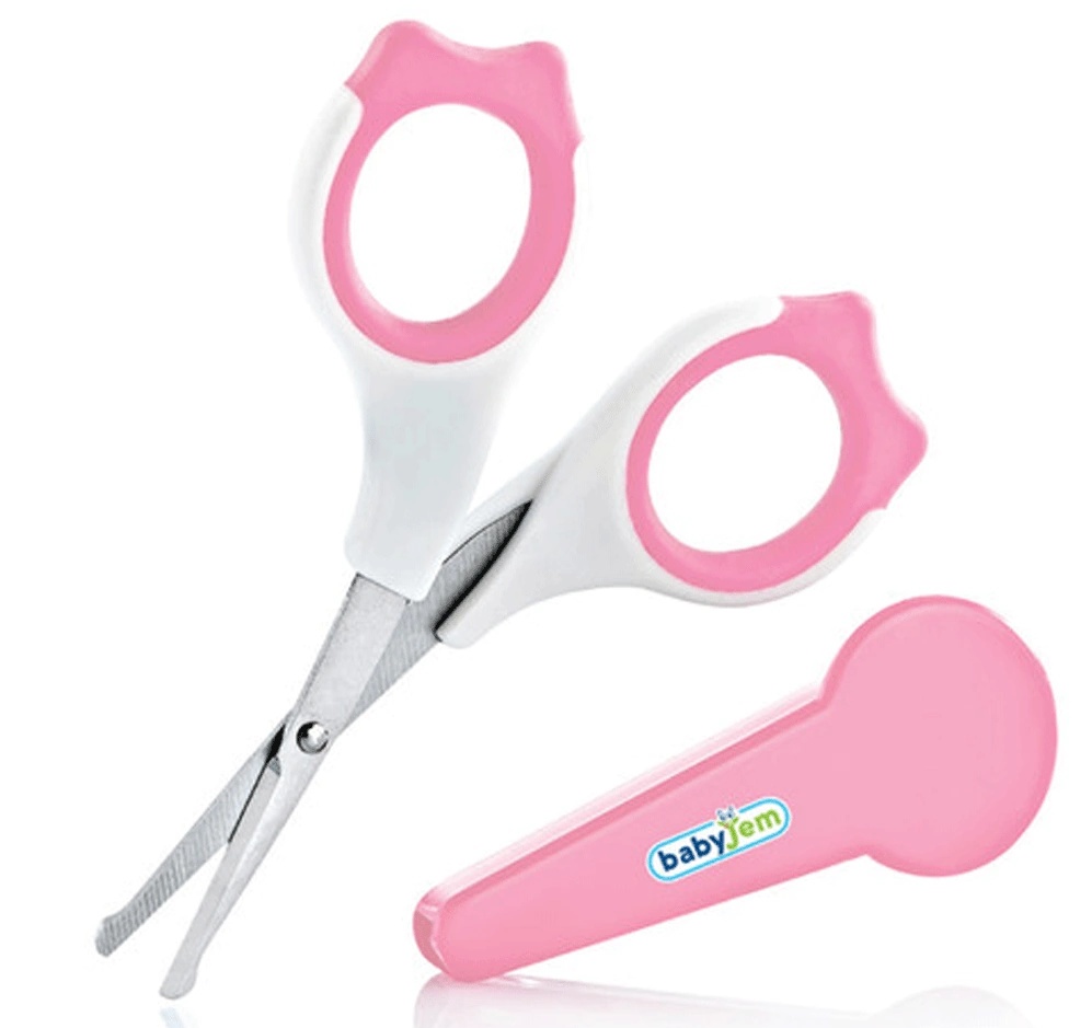 Ножницы детские с защитой BabyJem Pink (520)