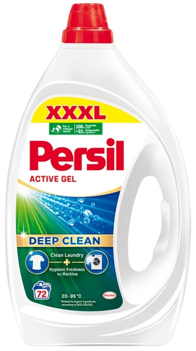 Gel de rufe Persil Deep Clean Active Gel 3.24L 72 wash