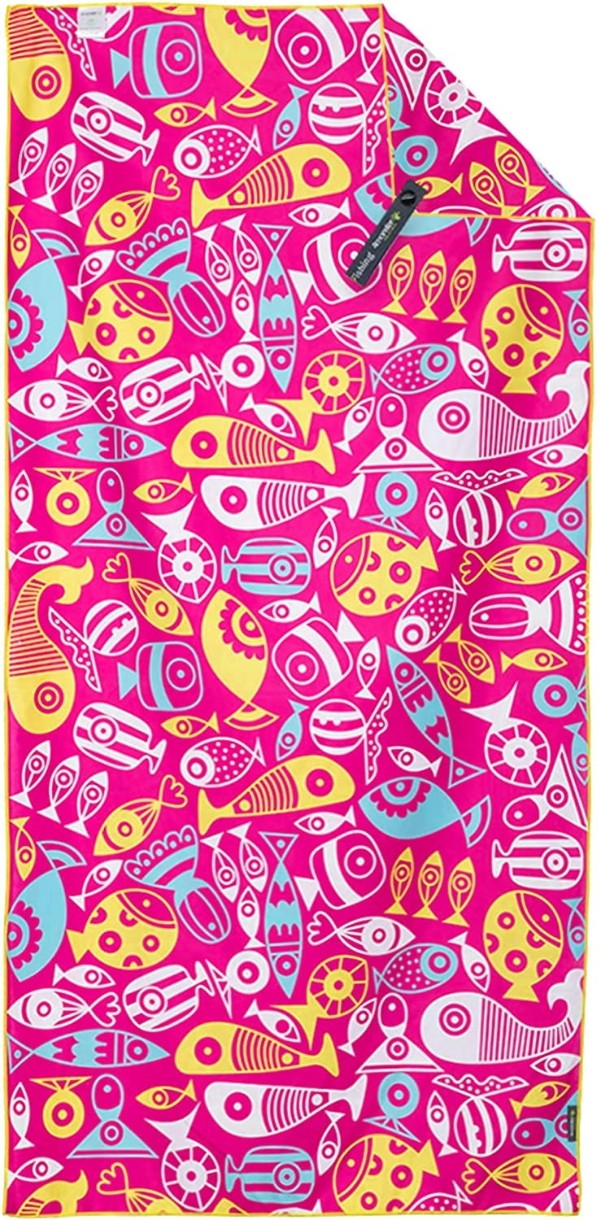 Prosop 4Monster Microfiber Beach Towel 80x160cm Pink