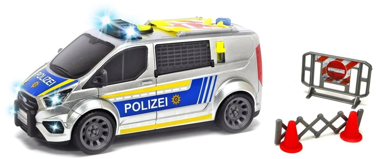 Mașină Dickie Politie Ford Transit (3715013)
