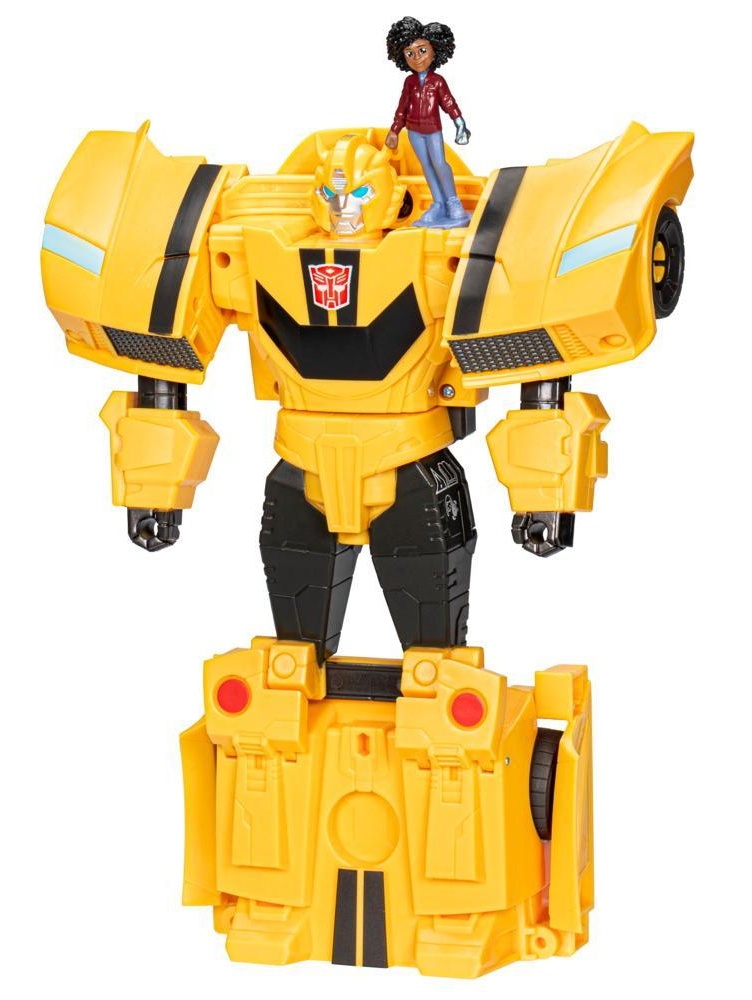 Figura Eroului Hasbro Transformers EarthSpark Spin Changer Bumblebee and Mo Malto (F7662)