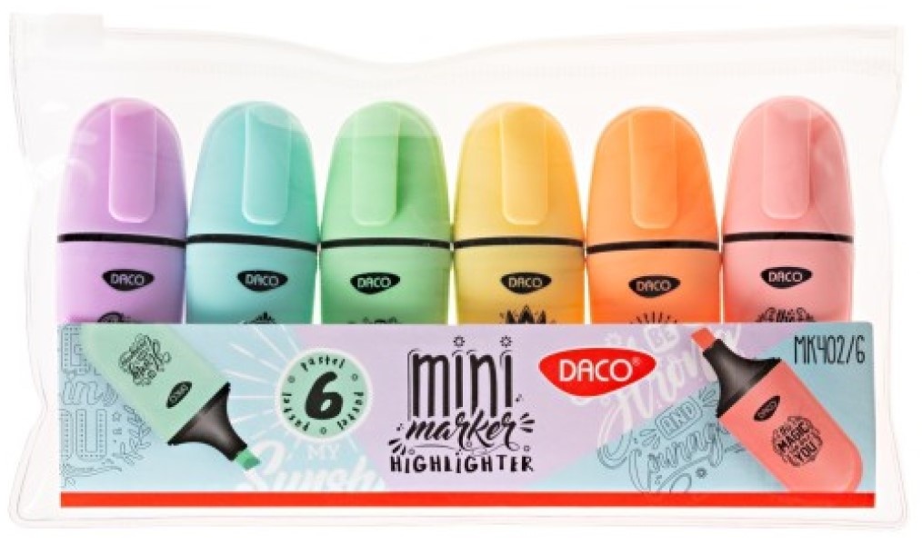 Markere Daco Mini Pastel 6pcs (MK402)