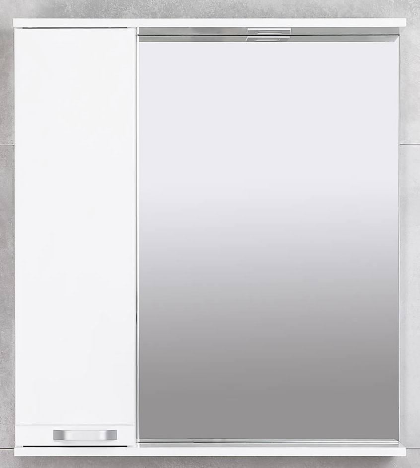 Шкаф с зеркалом Bayro Rivera Pro 750x750 L (110709)