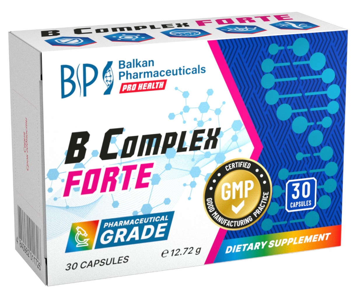 Витамины Balkan Pharmaceuticals B Complex Forte 30cap