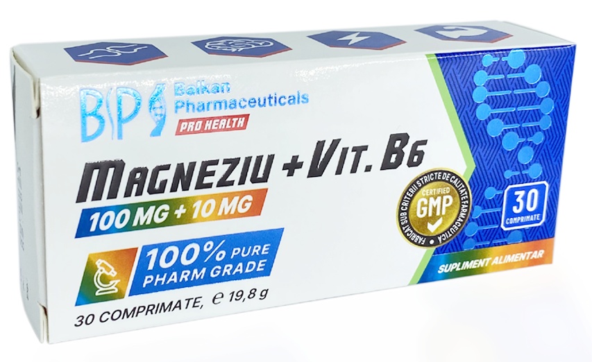 Vitamine Balkan Pharmaceuticals Magnezium + Vit B6 30tab