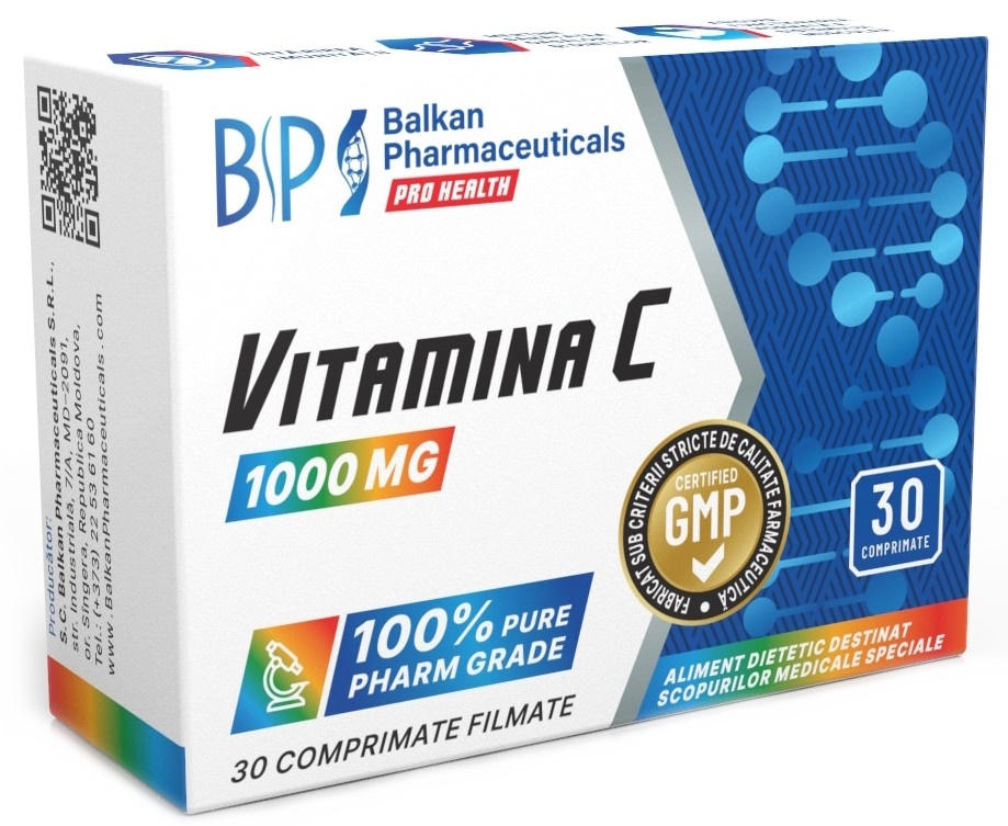 Витамины Balkan Pharmaceuticals Vitamin C 30tab