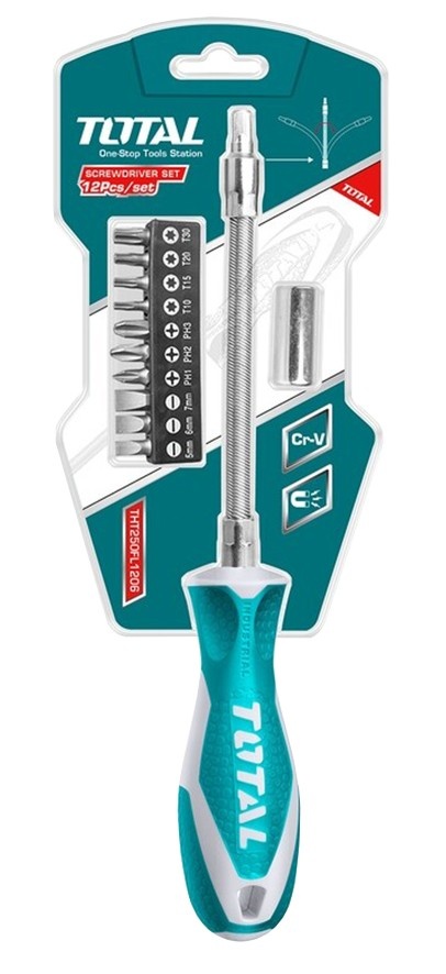 Set biti Total Tools THT250FL1206