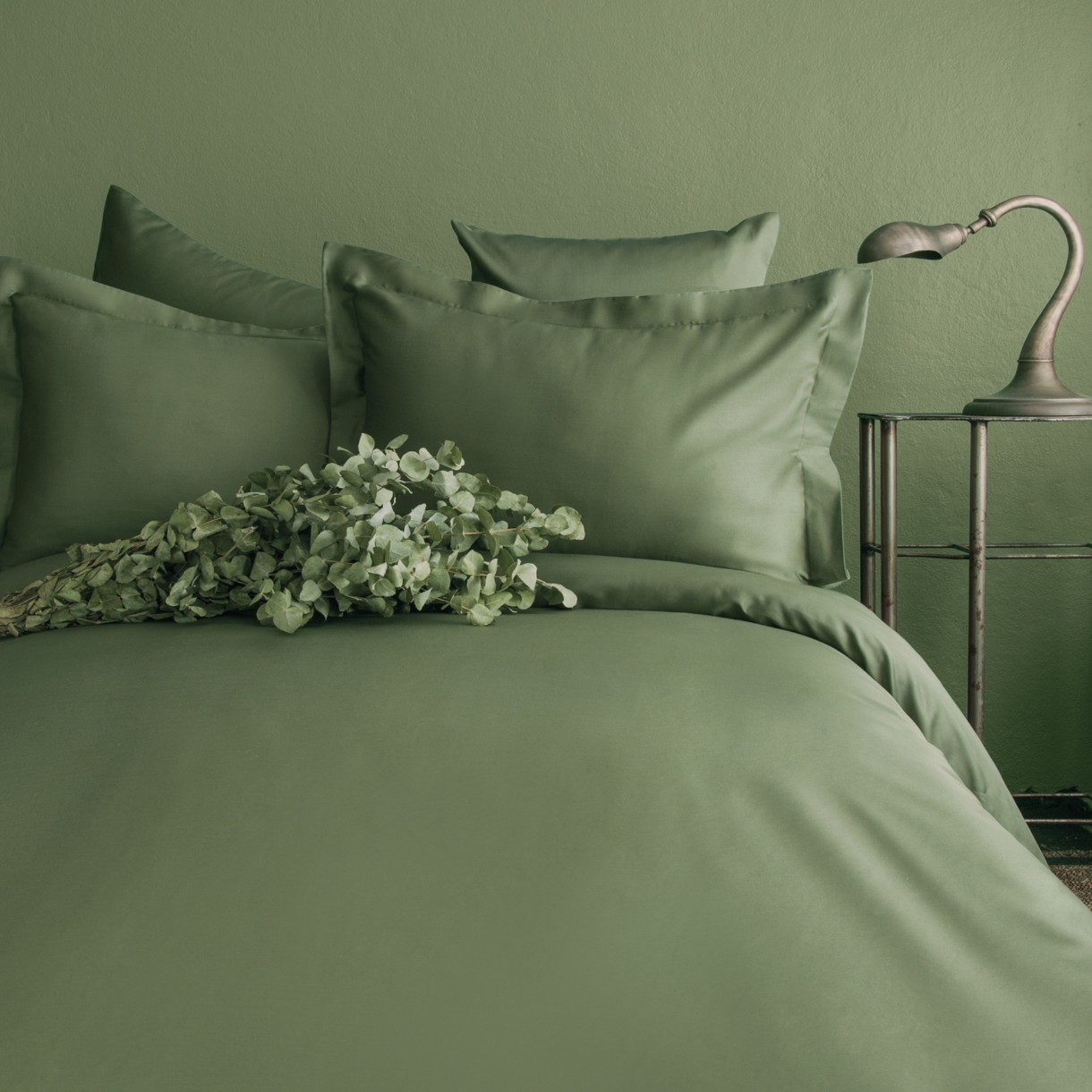 Lenjerie de pat Issimo Simply Family Forest Green
