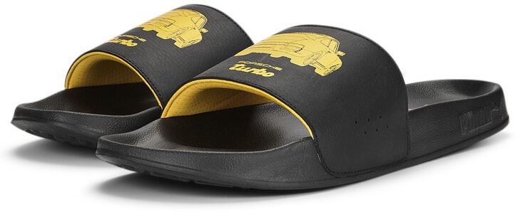Шлёпанцы мужские Puma Porsche Leadcat 2.0 Puma Black/Lemon Chrome/White 47