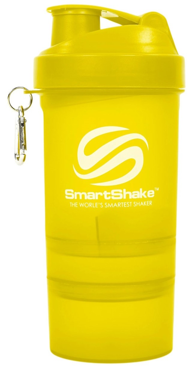 Шейкер для спортивного питания SmartShake 400/100/100ml Original FI-5053 Yellow