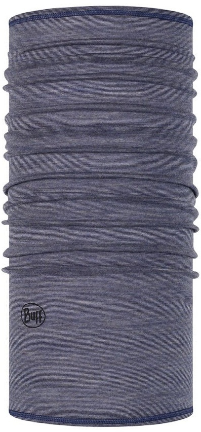 Headwear multifuncțional Buff Merino Lightweight Neckwear Light Denim