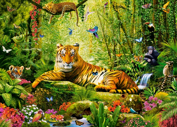 Puzzle Castorland 260 His Majesty, the Tiger (B-27569)