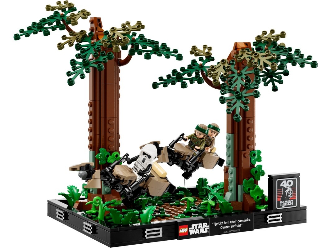 Set de construcție Lego Star Wars: Endor Speeder Chase Diorama (75353)