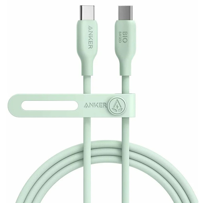 USB Кабель Anker Type-C to Type-C 1.8m Bio-based Green (A80E2G61)