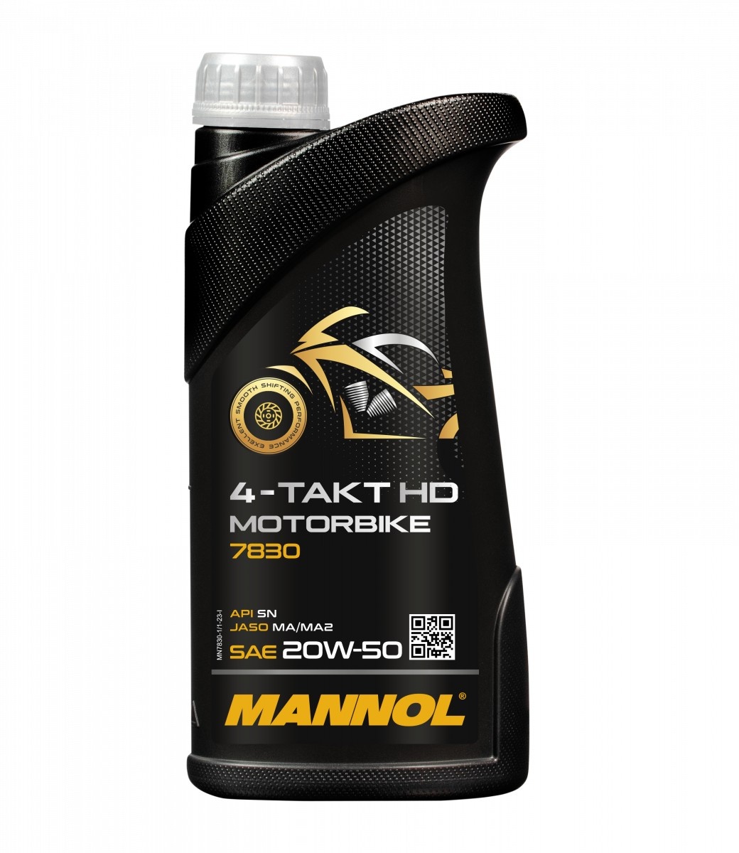 Моторное масло Mannol 4-Takt Motorbike 20W-50 HD 7830 1L