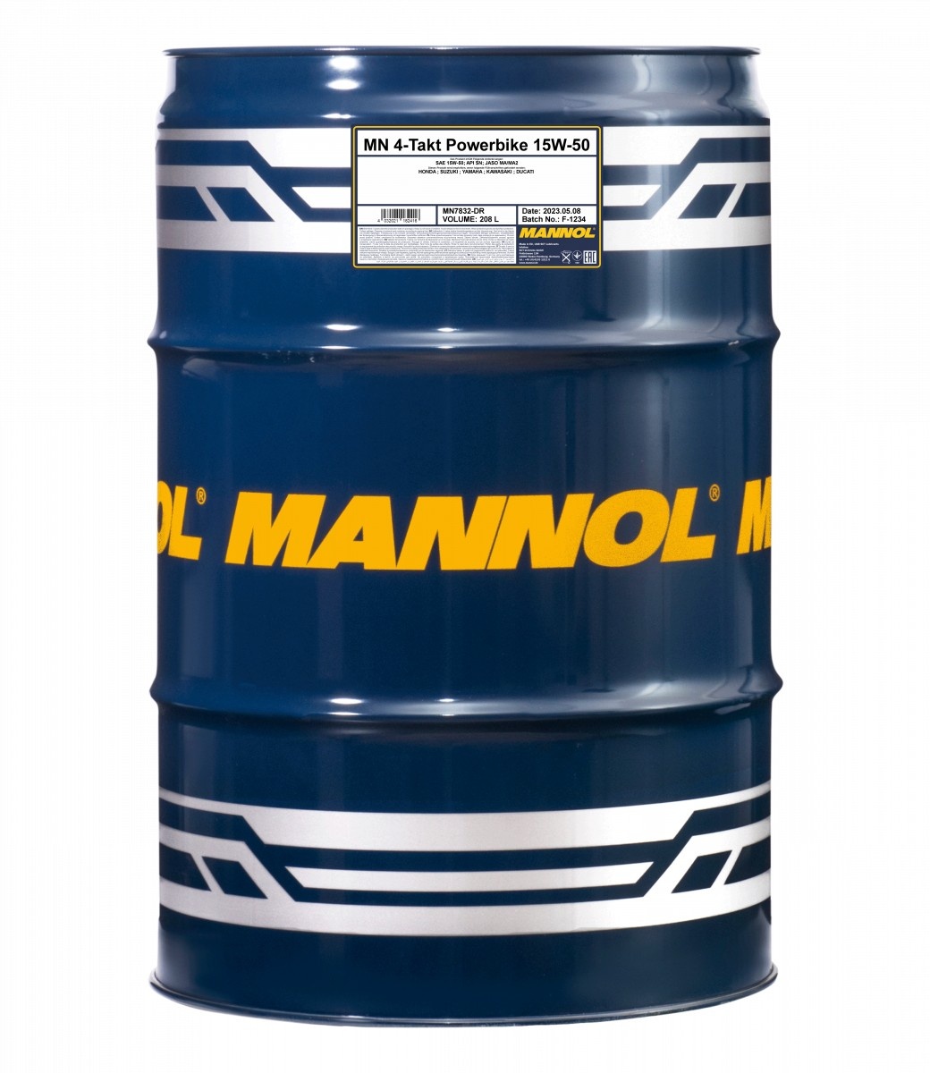 Моторное масло Mannol 4-Takt Powerbike 15W-50 7832 60L