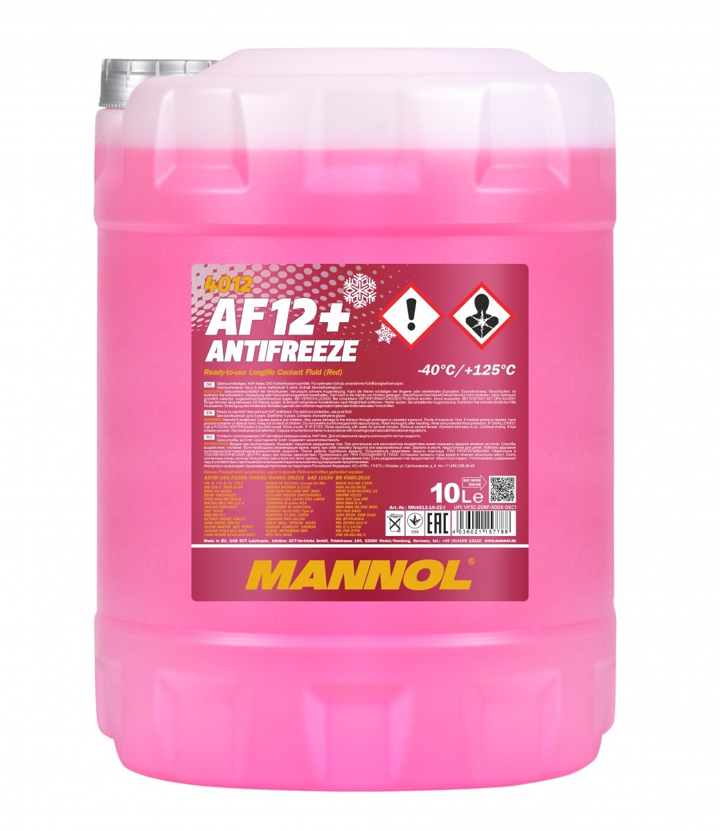 Antigel Mannol AF12 (-40) 4012 10L