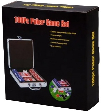 Настольная игра International Toys Trading LTD Покерный набор 100 фишек по 11.5 г с номиналом (59208)