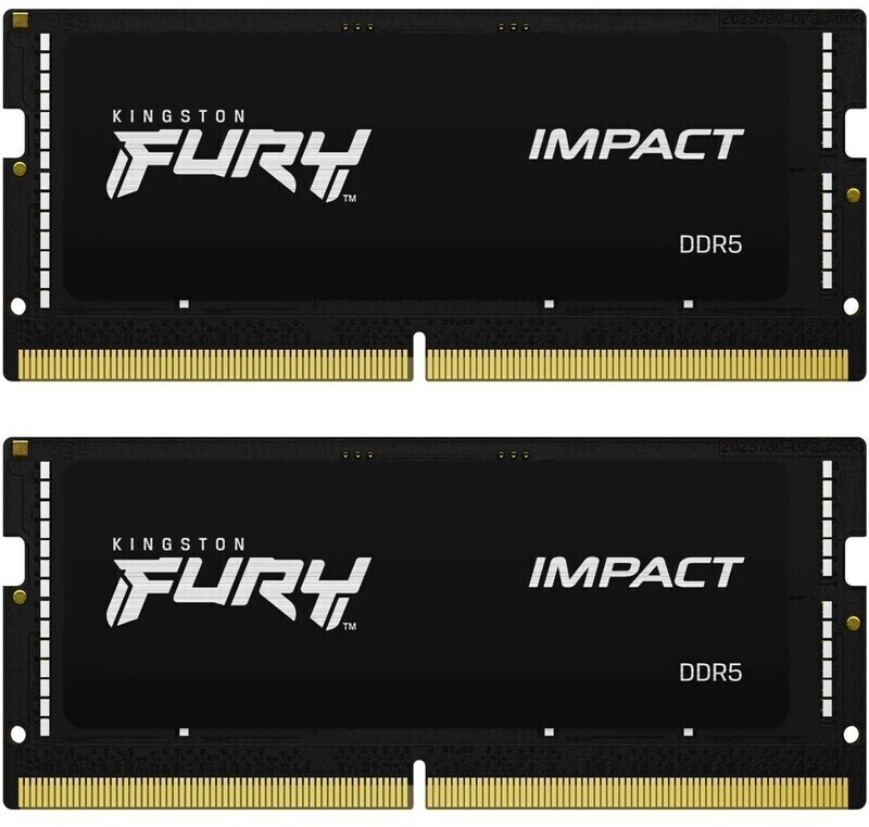Memorie Kingston Fury Impact 32Gb DDR5-6000MHz SODIMM Kit (KF560S38IBK2-32)