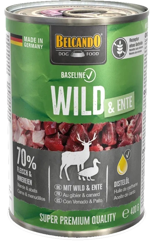 Hrană umedă pentru câini Belcando Baseline Venison 0.4kg