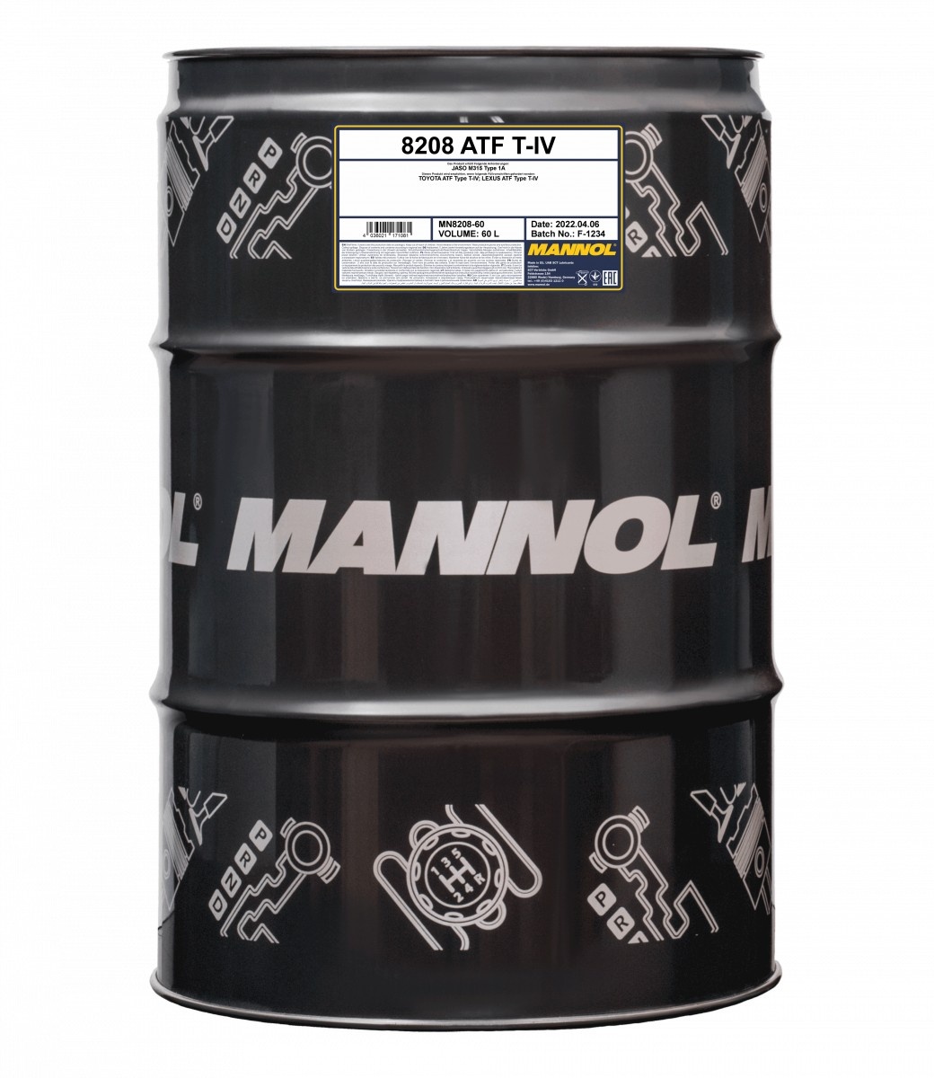 Трансмиссионное масло Mannol ATF T-IV 8208 60L