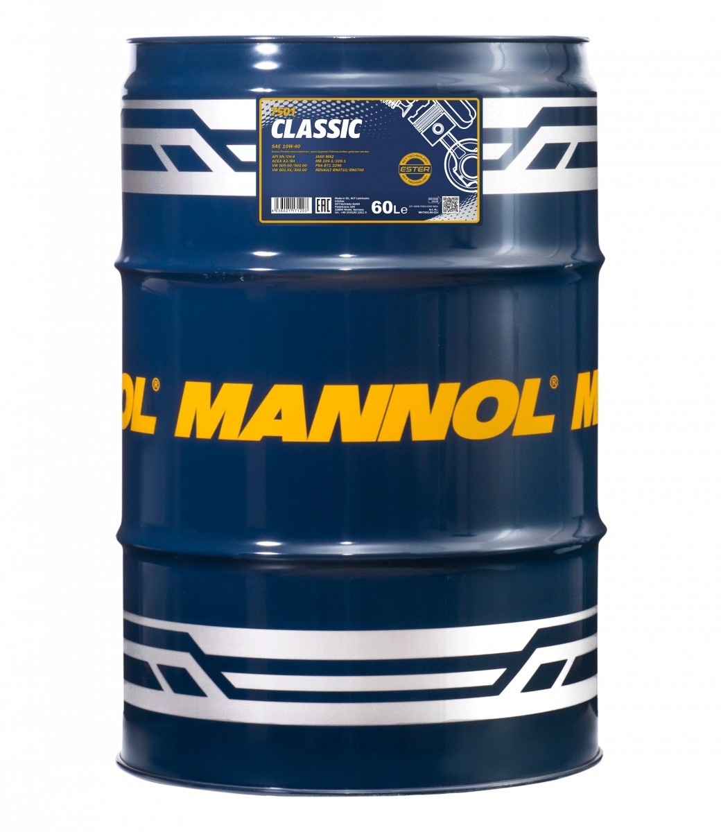 Моторное масло Mannol Classic 10W-40 7501 60L