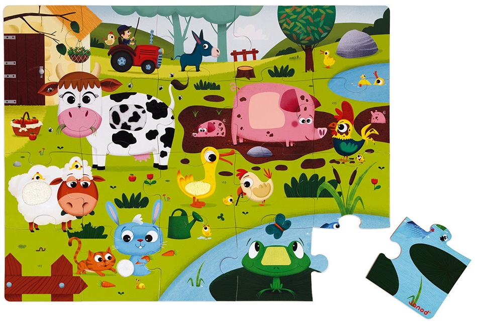 Puzzle Janod 20 Farm Animals J02772