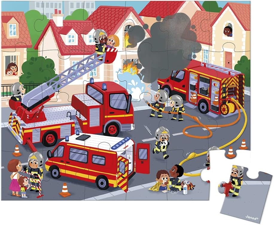 Puzzle Janod 24 Pompierii J02605