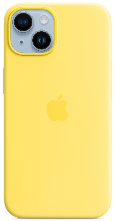 Husa de protecție Apple iPhone 14 Silicone Case with MagSafe Canary Yellow