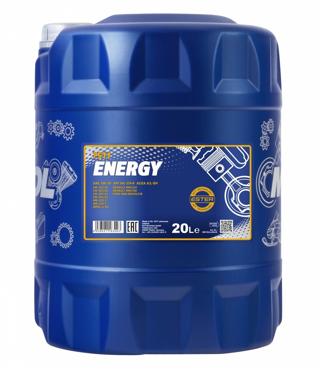 Моторное масло Mannol Energy 5W-30 7511 20L