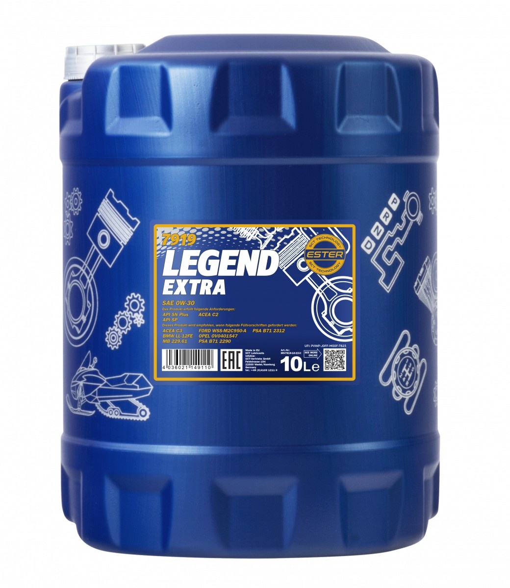 Моторное масло Mannol Legend Extra 0W-30 7919 10L
