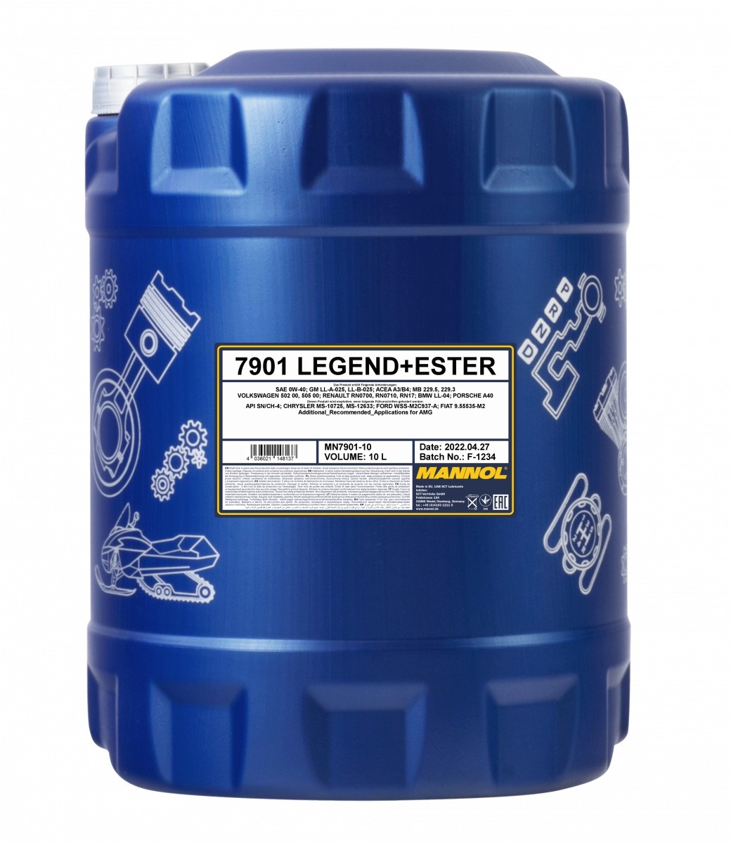 Ulei de motor Mannol Legend+Ester 0W-40 7901 10L