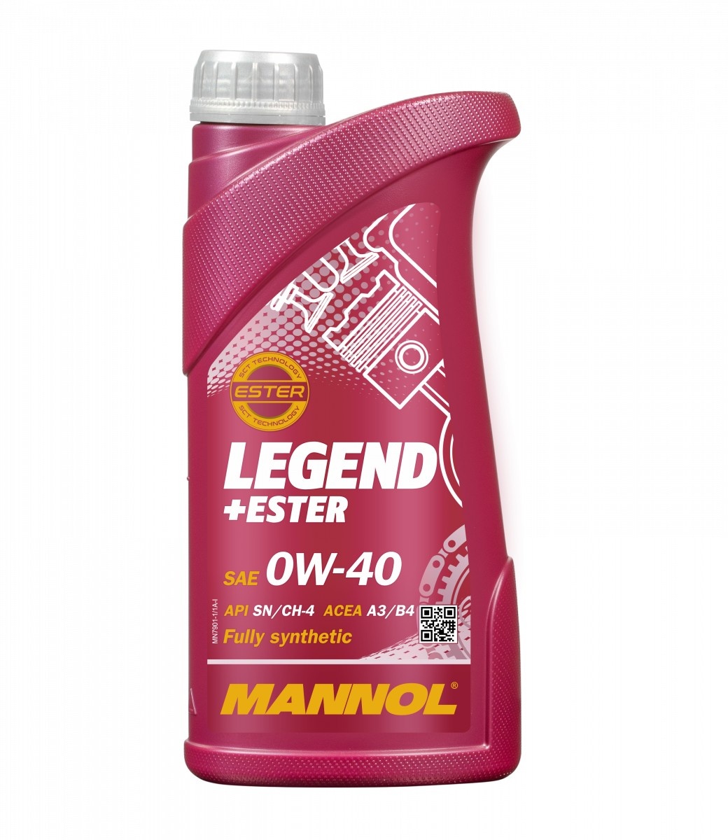 Моторное масло Mannol Legend+Ester 0W-40 7901 1L
