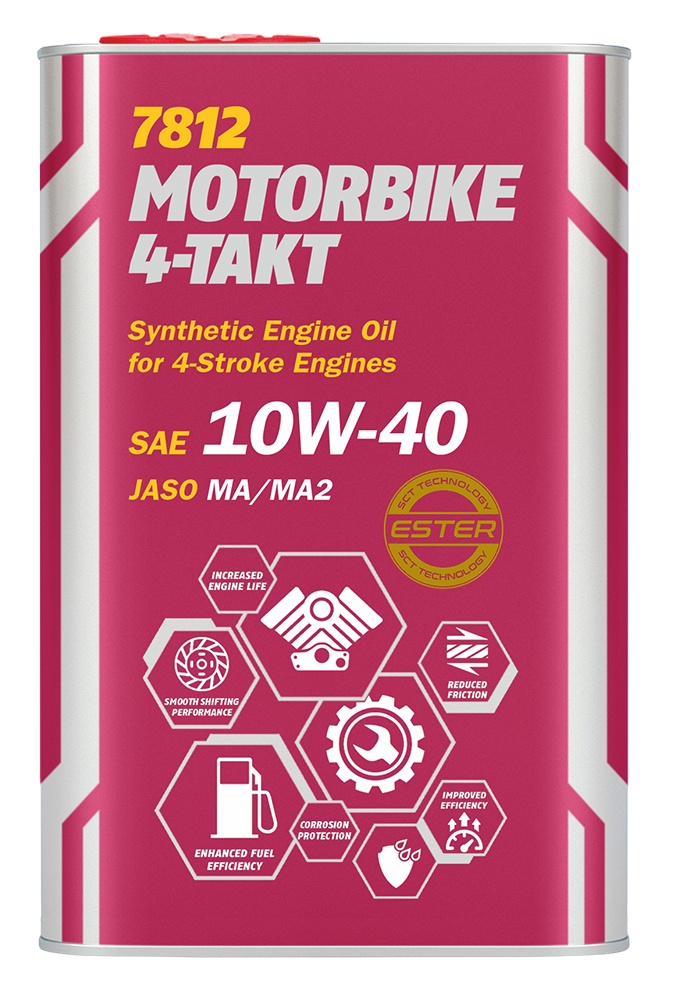 Ulei de motor Mannol Motorbike 4-Takt 10W-40 7812 1L Metal