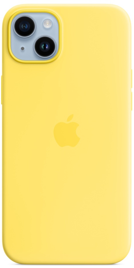 Husa de protecție Apple iPhone 14 Plus Silicone Case with MagSafe Canary Yellow