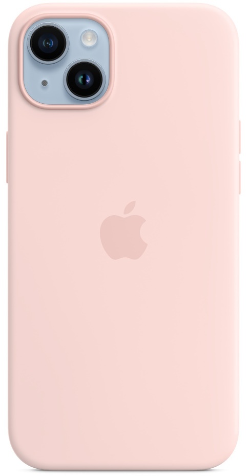 Husa de protecție Apple iPhone 14 Plus Silicone Case with MagSafe Chalk Pink