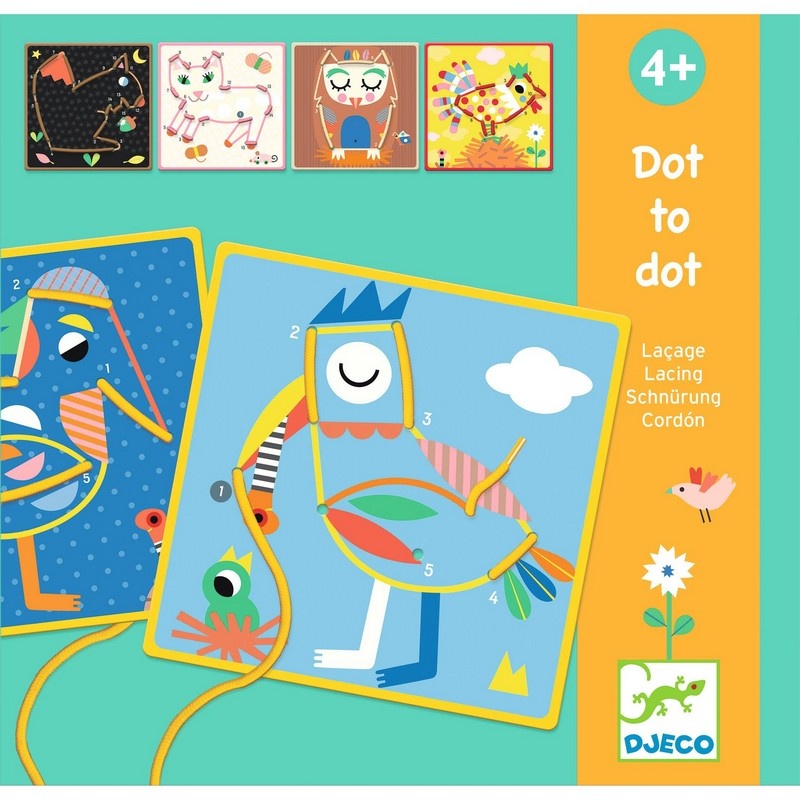 Настольная игра Djeco Dot-To-Dot Lacing DJ08326