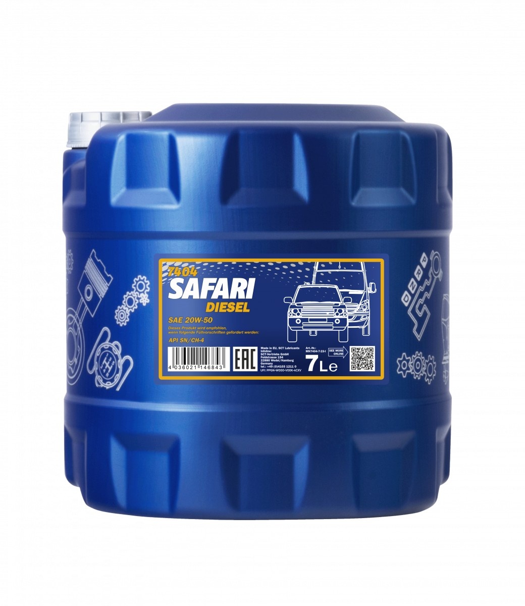 Моторное масло Mannol Safari 20W-50 7404 7L