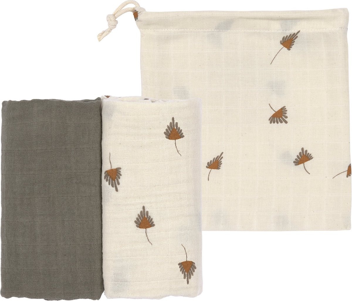 Pelinci Lassig Swaddle & Burp Blanket L 2pcs LS1312029273