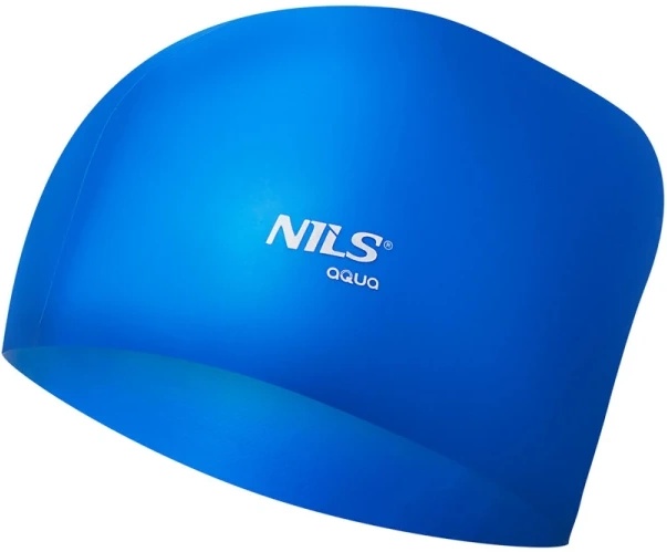 Шапочка для плавания Nils NQC Long Hair Blue