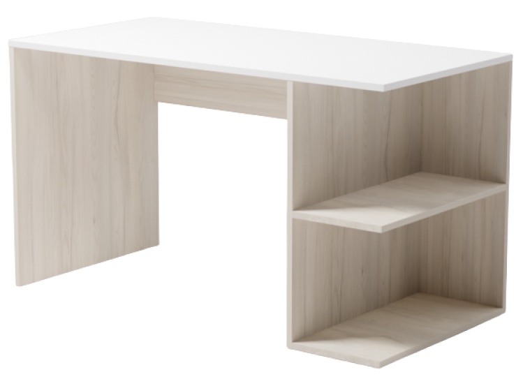 Masa de birou Smartex Comp 120cm Alb/Stejar Deschis