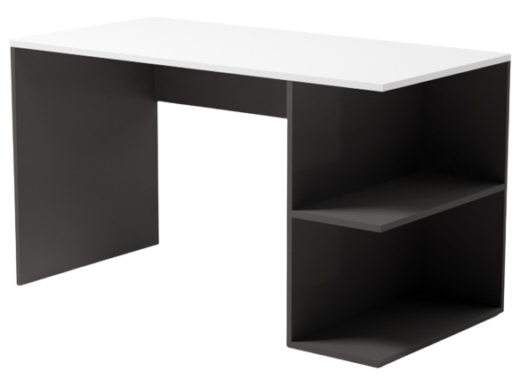 Письменный стол Smartex Comp 110cm Белый/Чёрный