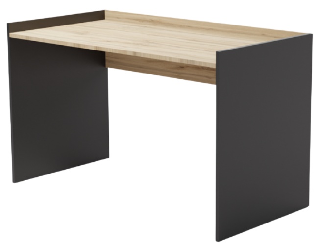 Masa de birou Smartex Tab 110cm Negru/Stejar Închis