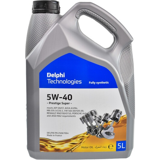 Моторное масло Delphi Prestige Plus 5W-40 5L