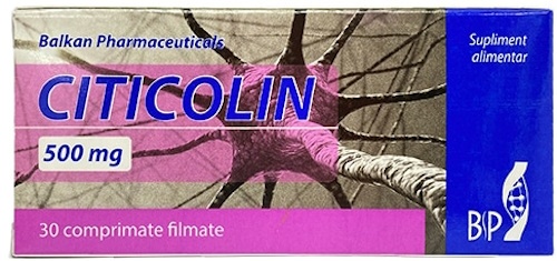 Витамины Balkan Pharmaceuticals Citicolin 500mg 30tab