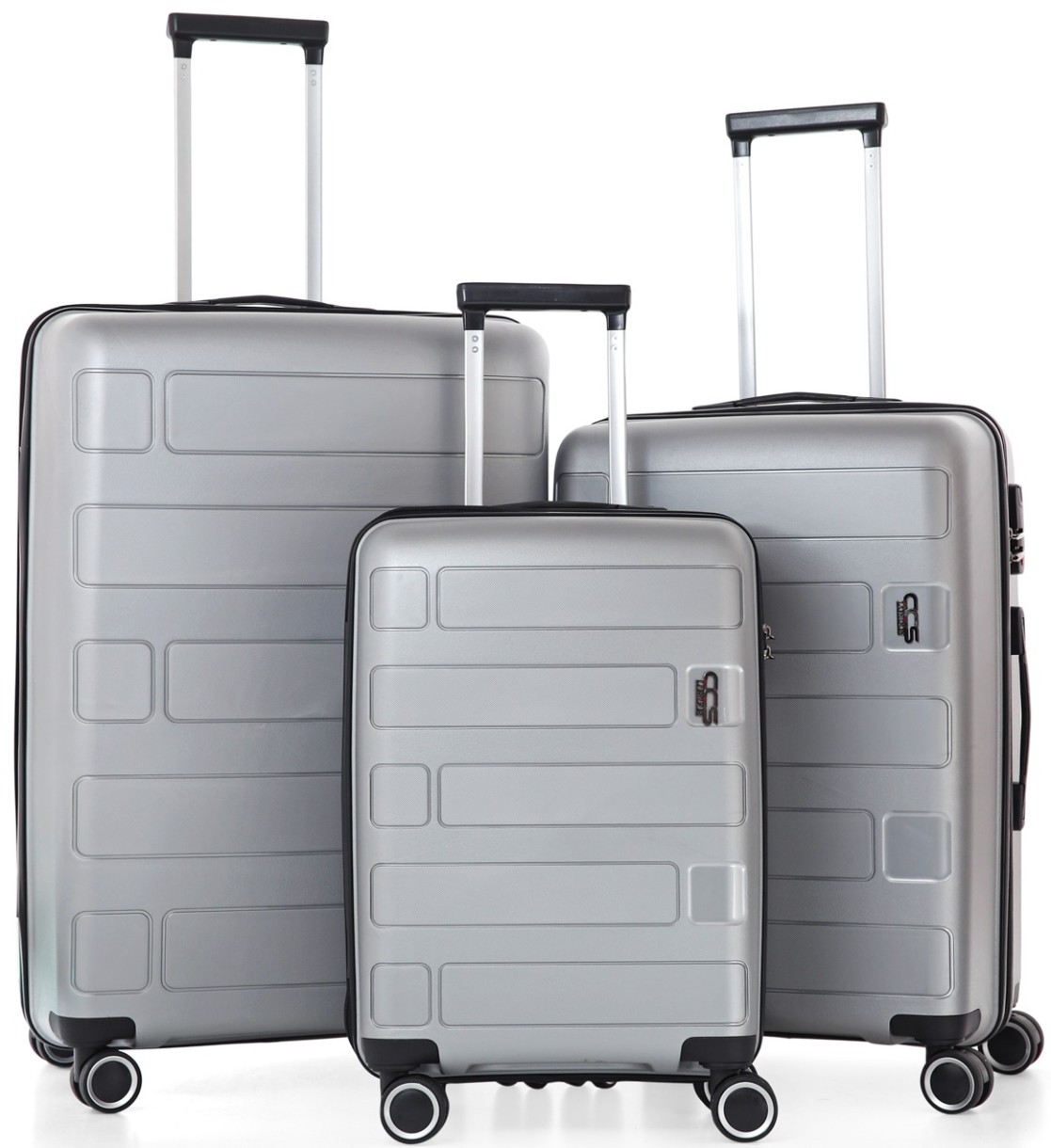 Set de valize CCS 5236 Set Silver