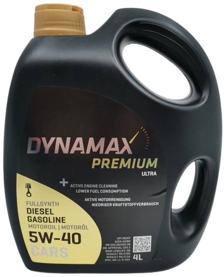 Моторное масло Dynamax Ultra 5W-40 4L