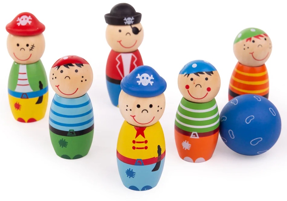 Bowling pentru copii BigJigs Toys Pirates