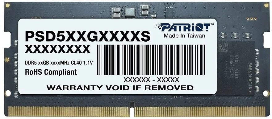 Оперативная память Patriot Signature Line 16Gb DDR5-4800MHz SODIMM (PSD516G480081S)